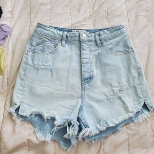 Free People, CRVY Vintage High-Rise Shorts, size 28, Super light color